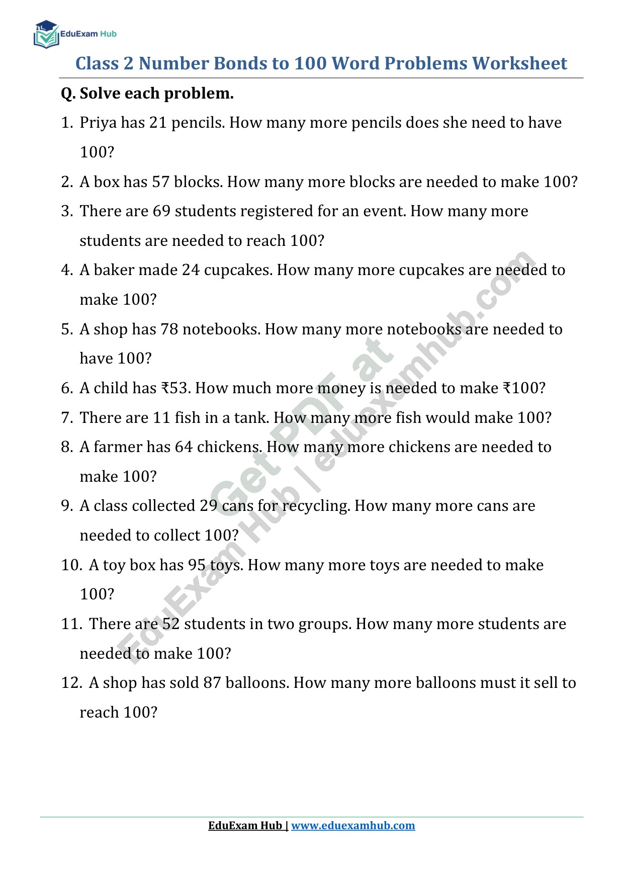 class 2 number bonds word problems worksheet 3 class 2 number bonds word problems worksheet 3